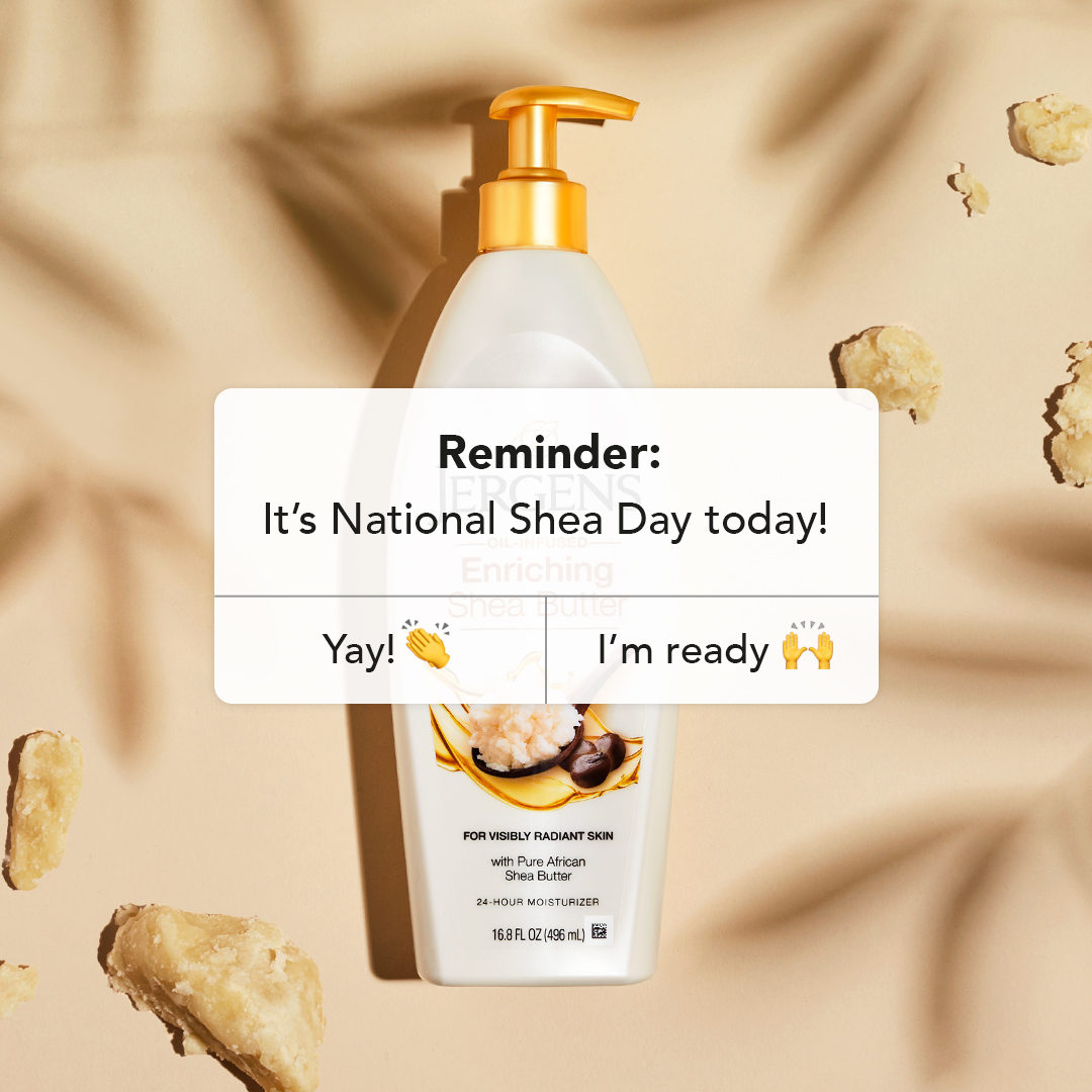 Mark your calendars because today is National Shea Day and our Oil Infused Enriching Shea Butter Moisturizer is here to slay 👏

Drop a 💛 if you’re celebrating today with Shea Butter!