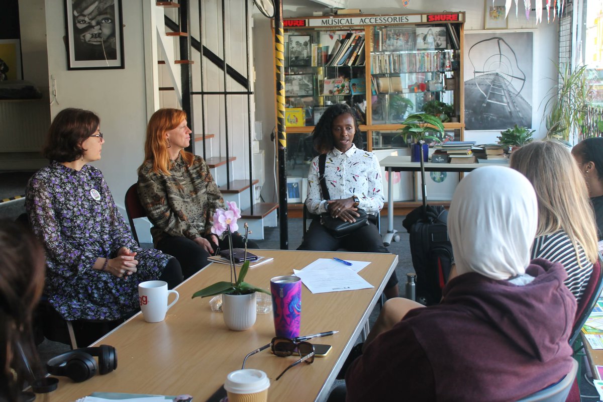 FFS1future's tweet photo. This week Woman 2 Woman radio were visited by Dawn Gerber from the BBC to be filmed for a feature! 
They then flipped the script and put Dawn in the hot seat for a cheeky interview 😁
#bbclookeast #bbcsuffolk #w2w #w2wradio #woman2woman #futurefemalesociety #ipswichradio #suffolk https://t.co/t2Txe5bH19
