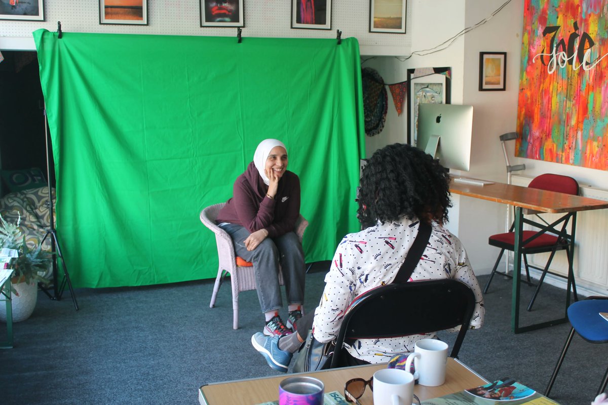 FFS1future's tweet photo. This week Woman 2 Woman radio were visited by Dawn Gerber from the BBC to be filmed for a feature! 
They then flipped the script and put Dawn in the hot seat for a cheeky interview 😁
#bbclookeast #bbcsuffolk #w2w #w2wradio #woman2woman #futurefemalesociety #ipswichradio #suffolk https://t.co/t2Txe5bH19