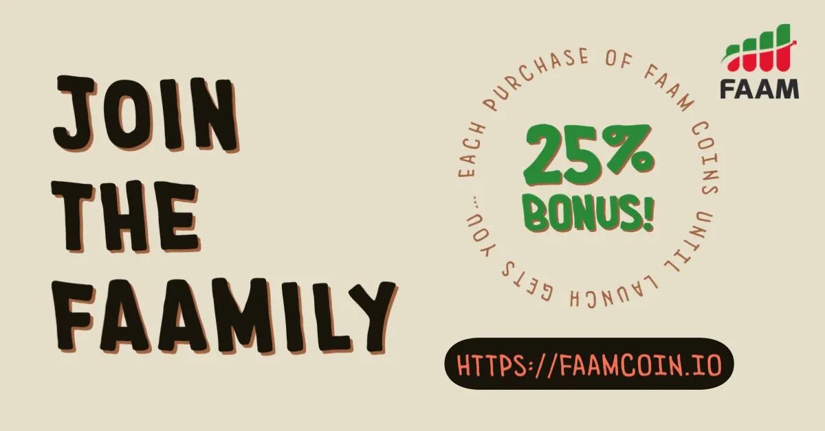 FAAMCoin's tweet image. Bonus coins during the ICO! Take advantage before launch and get more coins then ever!