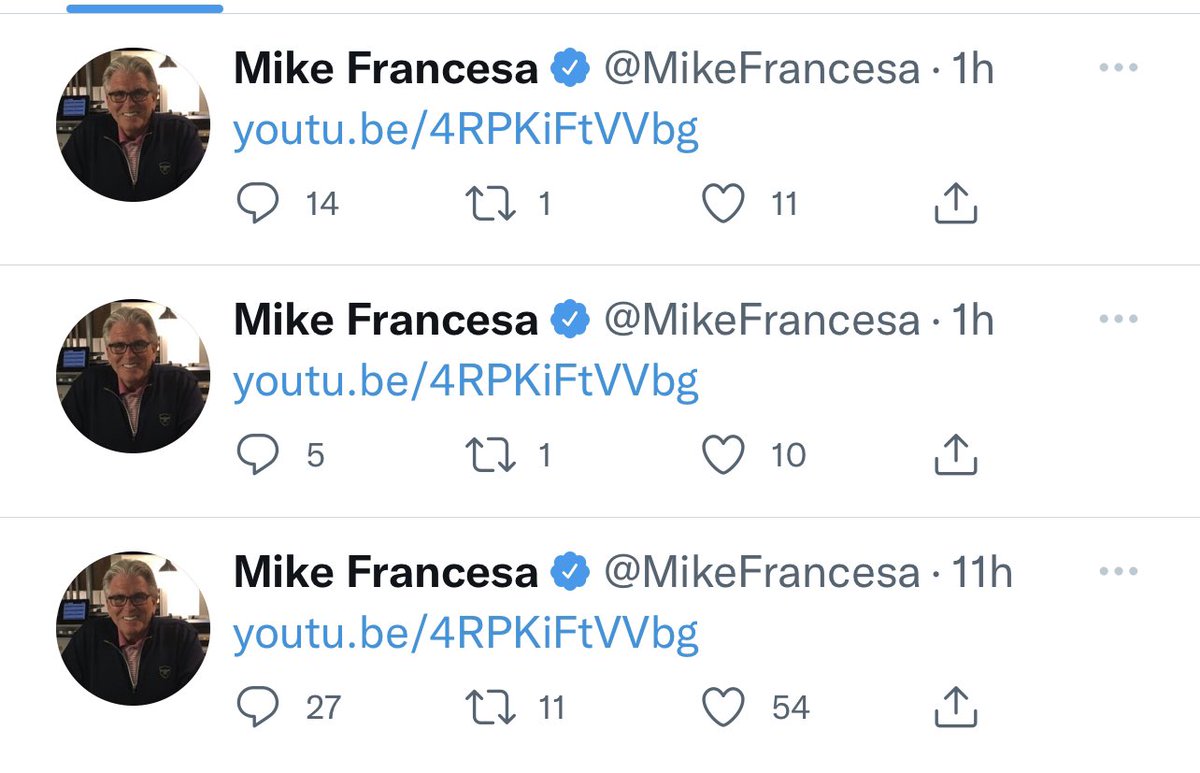 The subtle chaos of Mike Francesa’s Twitter is art.