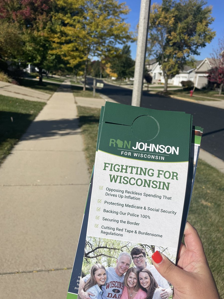 Students for Ron (@studentsforron_) on Twitter photo 50 degrees and sunny = perfect Saturday to knock doors for <a href="/RonJohnsonWI/">Ron Johnson</a>. Voters love to see young people out advocating for our great state & country! 50 degrees and sunny = perfect Saturday to knock doors for <a href="/RonJohnsonWI/">Ron Johnson</a>. Voters love to see young people out advocating for our great state & country!