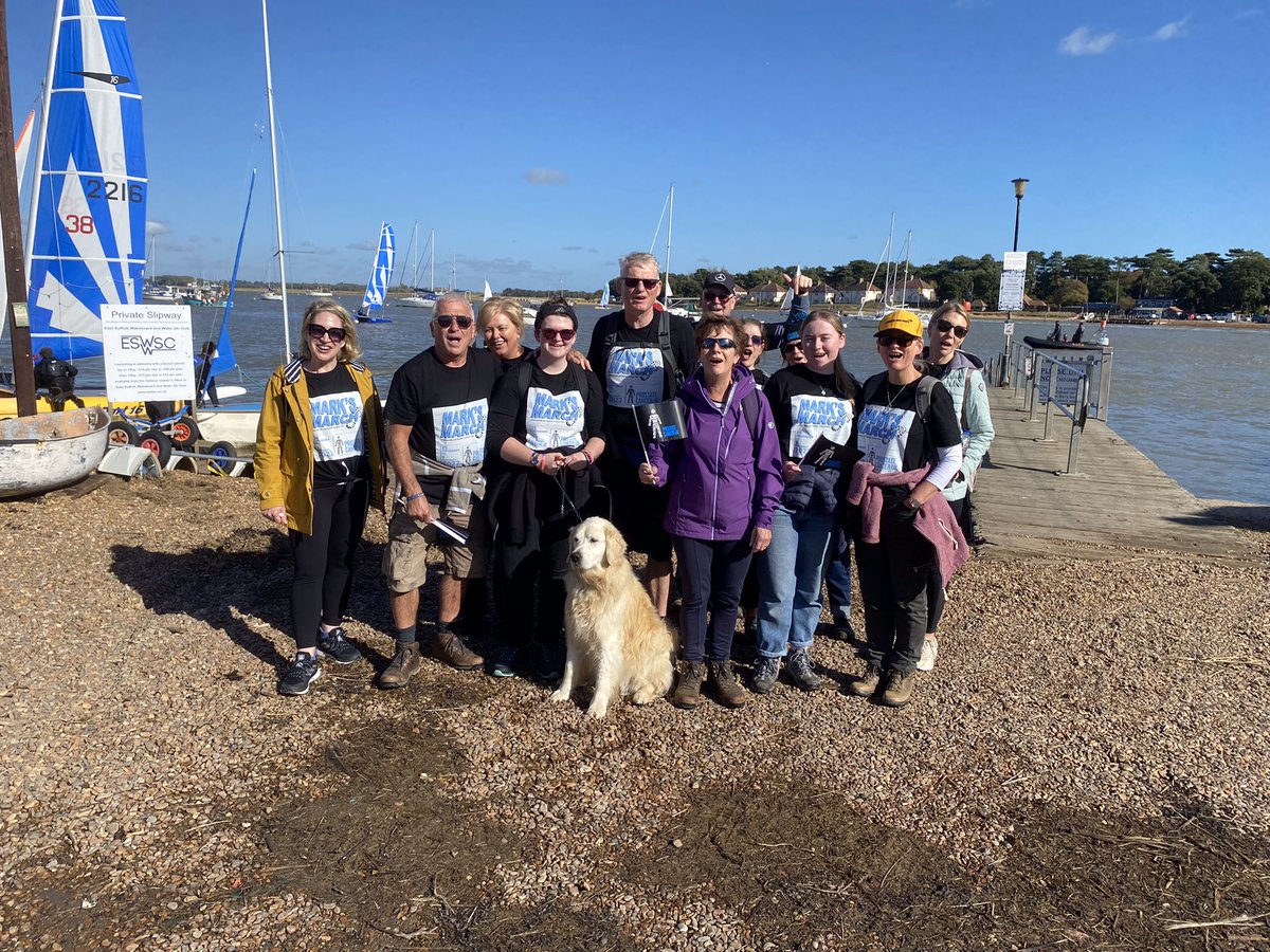 markeaves3's tweet photo. Day 14 - Mark’s March completed.  So good to be joined by family, friends and colleagues for the last 9km.  Their support has meant so much to me. And what an experience - 244km. More photos and the final total tomorrow. To the pub! @ProstateUK https://t.co/4xt1J9W4LX