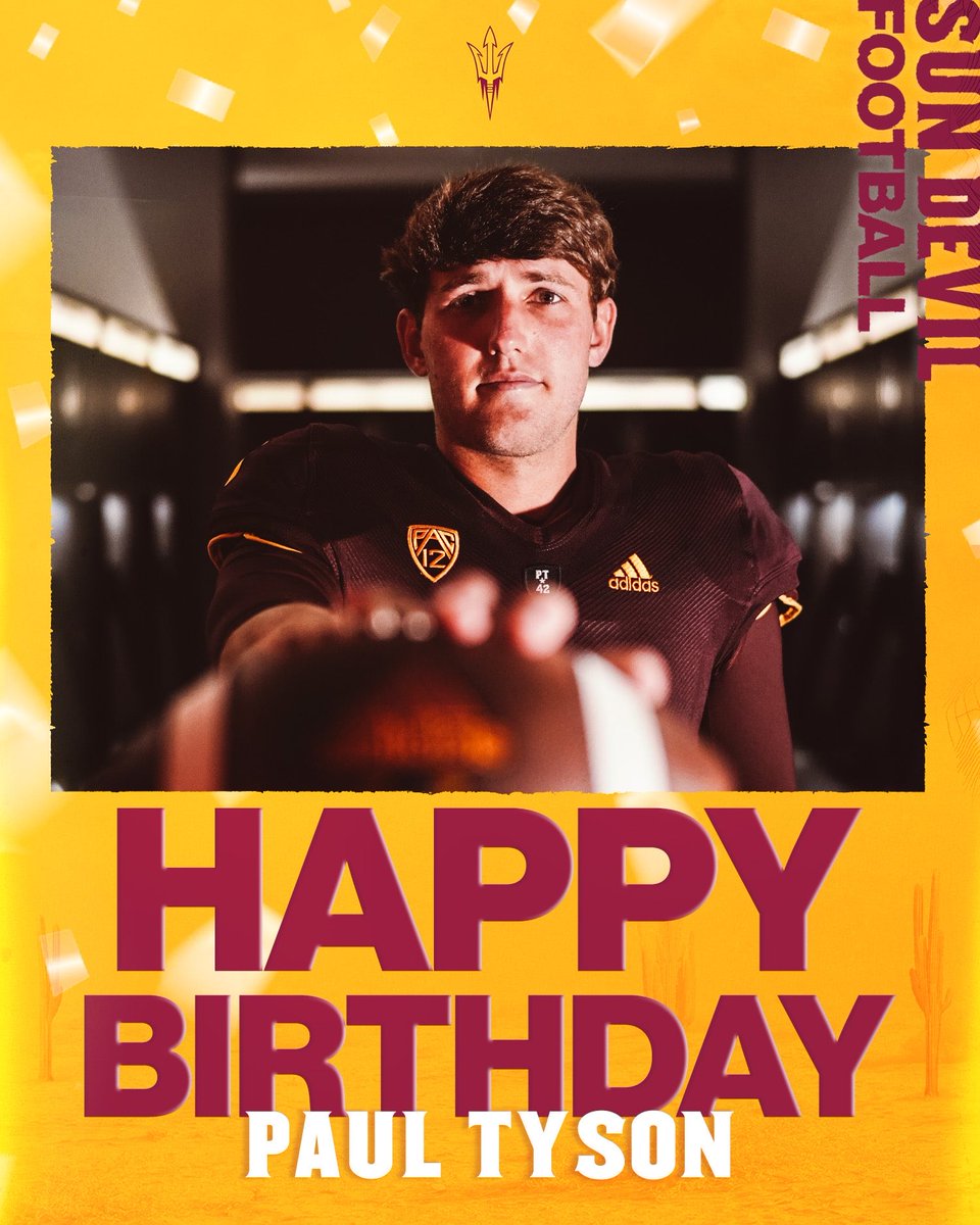 Would like to wish a Happy Birthday to a member of our Ohana - @paul_tyson17 
Have a great day Paul!! All Love!! #ForksUp 🔱 #SunDevilOhana