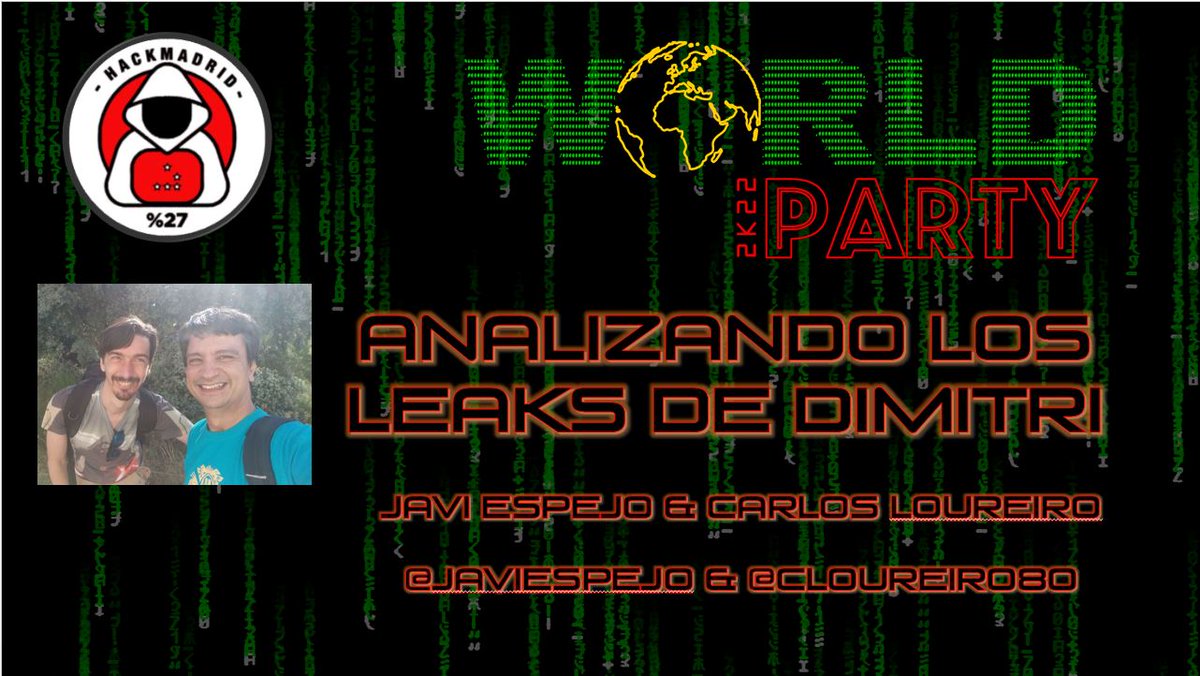 <a href="/javiespejo/">Javi Espejo (qemm) 🦄</a> y un servidor estaremos en la worldparty22 de la comunidad %27 (<a href="/hack27_org/">Hack%27</a>) el día 15 a las 16:30 con otros grandes amigas y amigos. Podéis apuntaros aquí
meetup.com/es-ES/hackmadr…