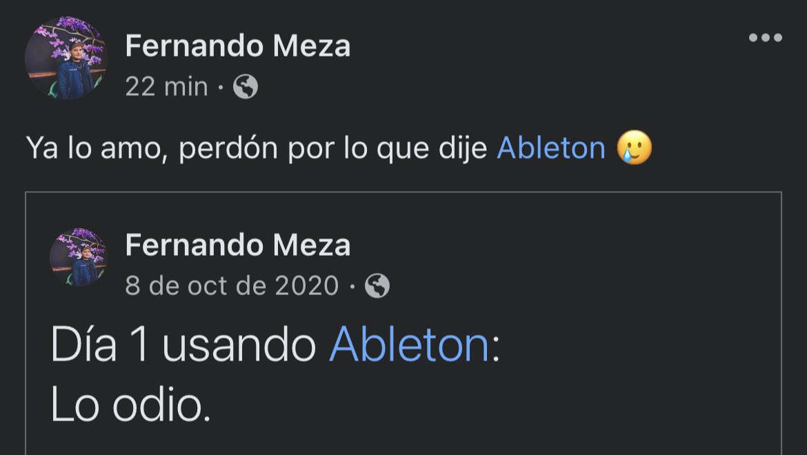 BassNoiseM's tweet photo. No sabía lo que decía, perdón @Ableton. https://t.co/OY4cSQNvGy