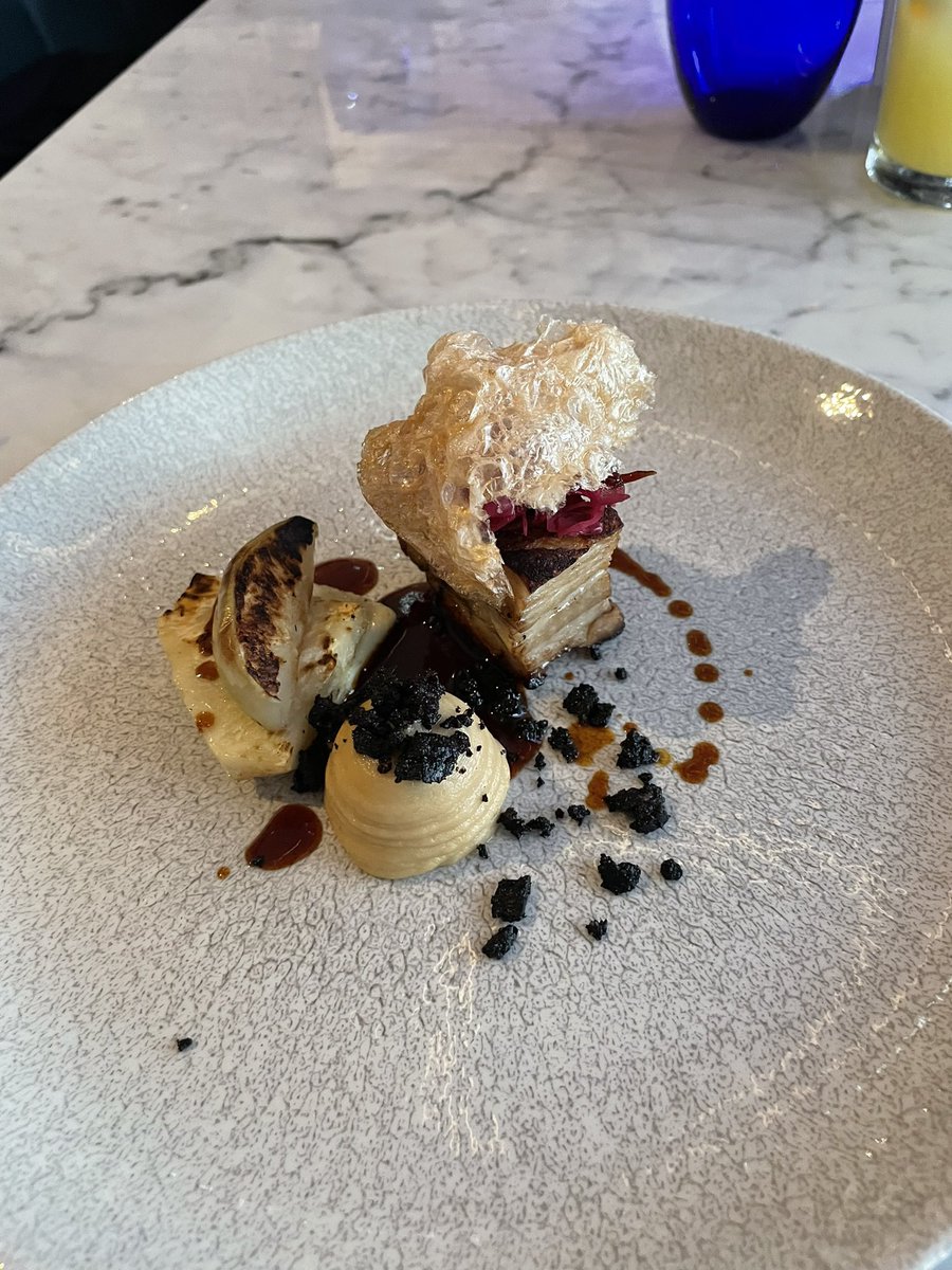 Couple of dishes from a taster menu in dulse <a href="/TyHotels/">Tŷ Hotels</a> Milford Haven last night. <a href="/CrockfordSimon/">Simon Crockford</a> new menu is so good! Thank you