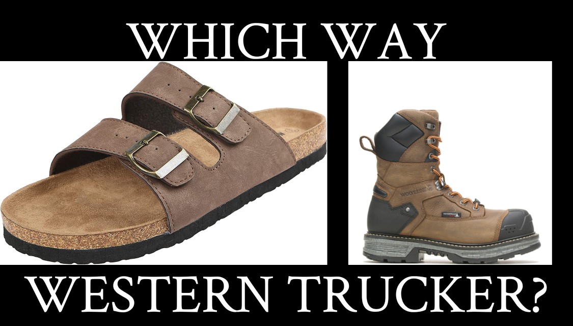 Consrvasaurus's tweet photo. Drivers, are you actually working or playing at it looking like you're at leisure? This public service message was brought to you by the coalition against sandal wearing door swingers. Post your work boots. #Opendeck4Life #FlatbedTrucker
@OOIDA @backthetruck https://t.co/GtEIJTMDXM
