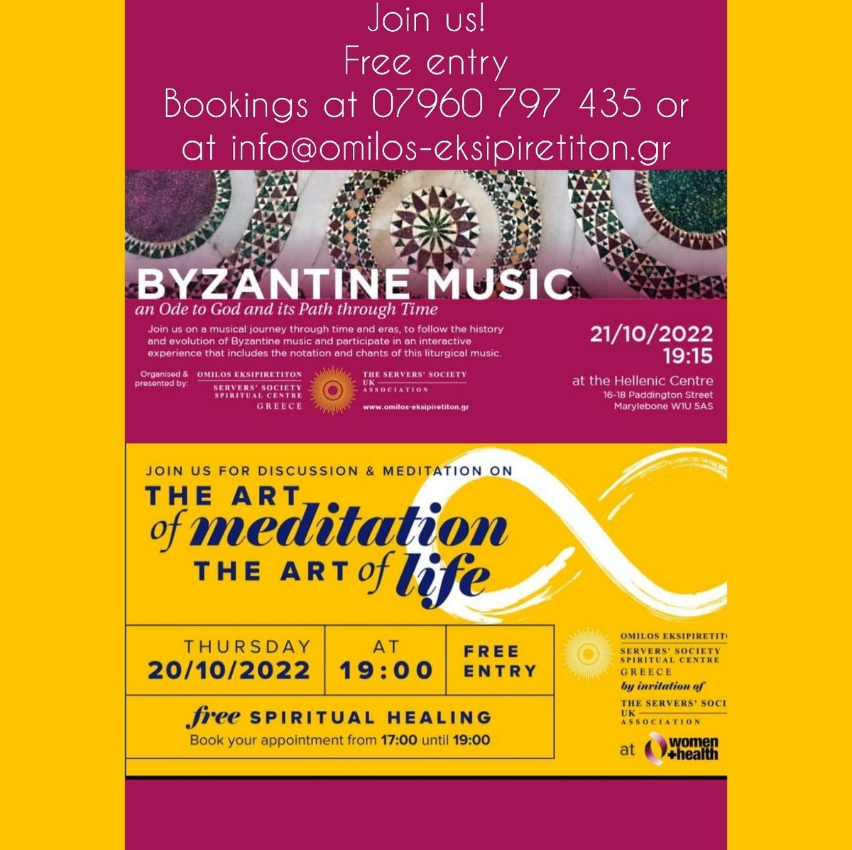 ServersSociety's tweet photo. #NewProfilePic
#meditation
#openpresentation
#BookNow
#open4all
#ByzantineMusicPresentation
#joinus
#come2meetus
#FreeEntry https://t.co/3SA34DK1Dl