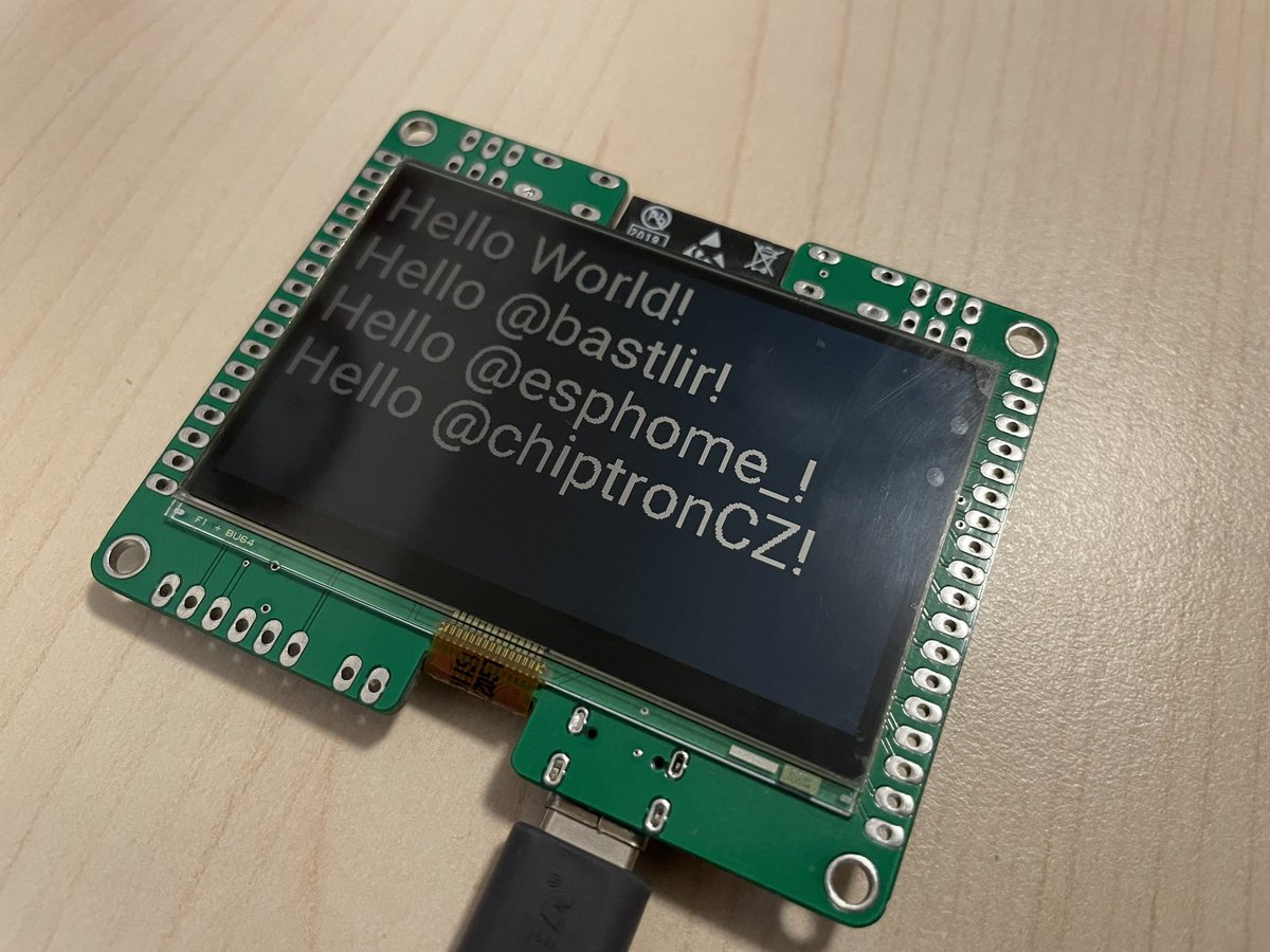 skaldo91's tweet photo. #DnesBastlim Refreshing my C++ and Python skills by drafting @esphome_ support for #SharpMemoryDisplay from @Bastlir.
I must admit, @esphome_ internals are very well architected and the DX is on pretty high level, kudos! https://t.co/U7Kl9aPdxT