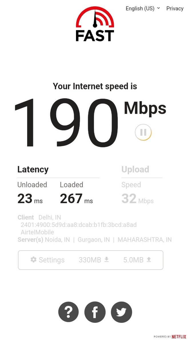 I was able to experience Airtel 5G in Delhi airport today...

#5GinIndia #Airtel5G
