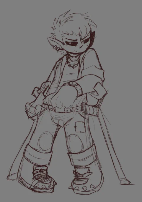 Thinking about him a lot lately I really gotta write character lore down somewhere at some point 