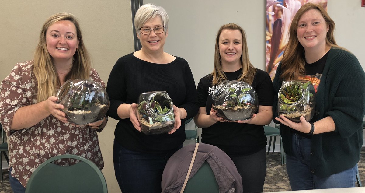 RachieMargaret's tweet photo. Many thanks to @QCBotanical for a fun and educational terrarium building class! I can’t wait for whatever you host next! #QCThatsWhere https://t.co/kMwt87JXu0