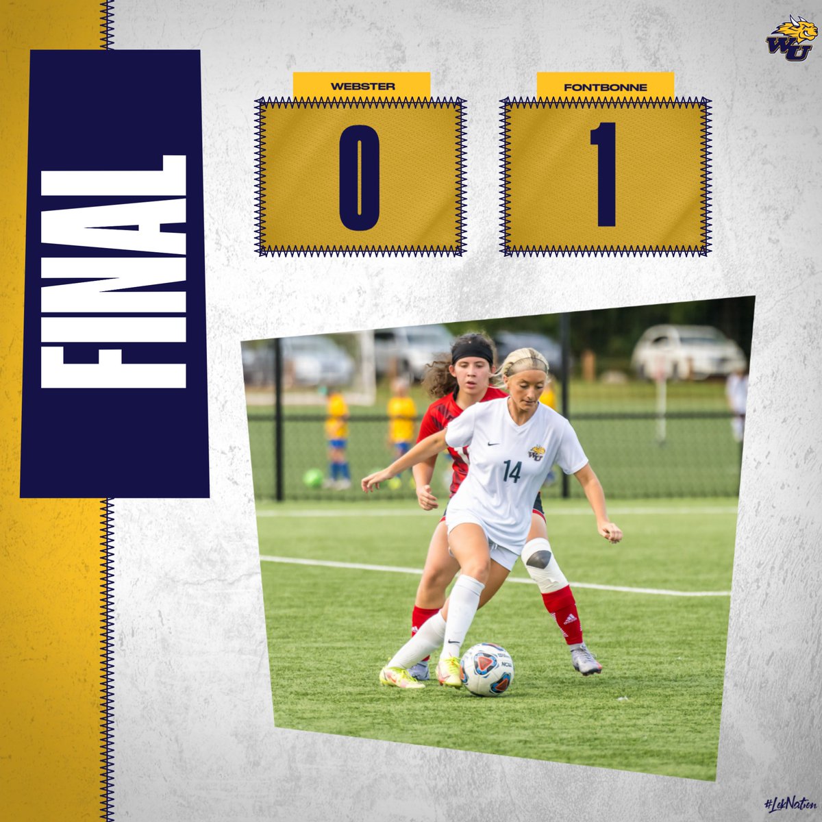 The @WebsterWSoccer team fell to Fontbonne this afternoon by a final score of 1-0. They are back at home on Wednesday when they host the @GUPanthers for a @sliac matchup! @WebsterUNews #LokNation