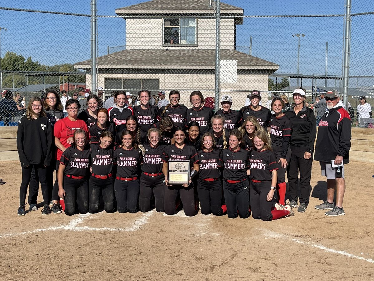 District Champions!  Polk County Slammers heading to State Softball!!  👊🥇 <a href="/CrossCounty1/">Cross County</a> <a href="/PCSlammers/">PCSlammers</a>