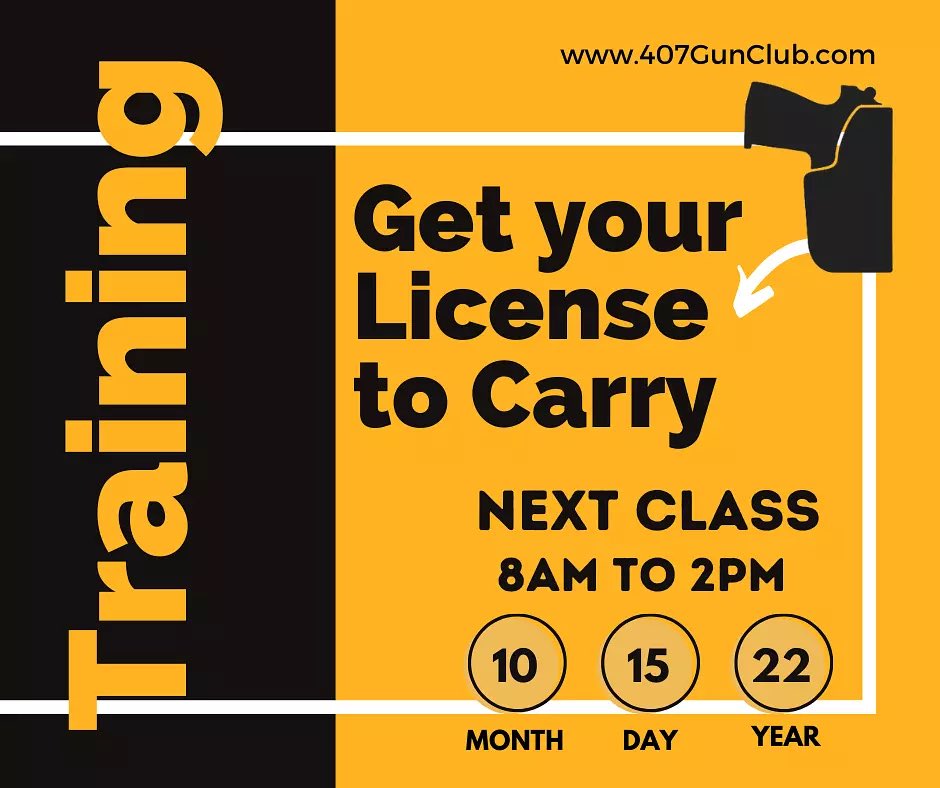 407GunClub's tweet photo. Only one week left to sign up for our LTC (Class and Proficiency) 🔫 

View class through our website under Training > Available Classes

https://t.co/kne4mUNRfd

#407gunrange #407gunclub #indoorrange #climatecontrol #gunrange #guns #glock #shootingrange #pewpew #gun #shooting https://t.co/Xwd6Zm82bb
