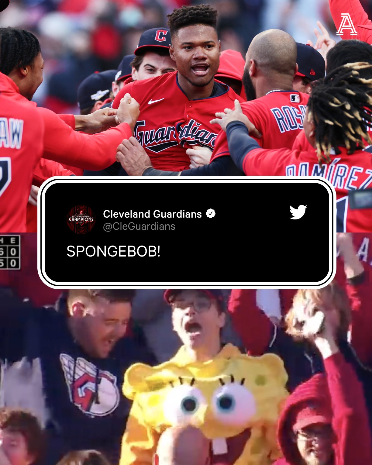 The Athletic on X: Oscar Gonzalez uses the SpongeBob SquarePants theme  song as his walk-up song 🔥 He's ready. He's ready. He's ready.    / X