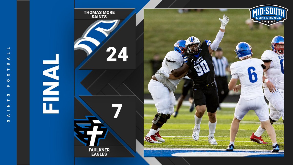 Football leaves Alabama with big road win over Faulkner.  

#LetsGoSaints