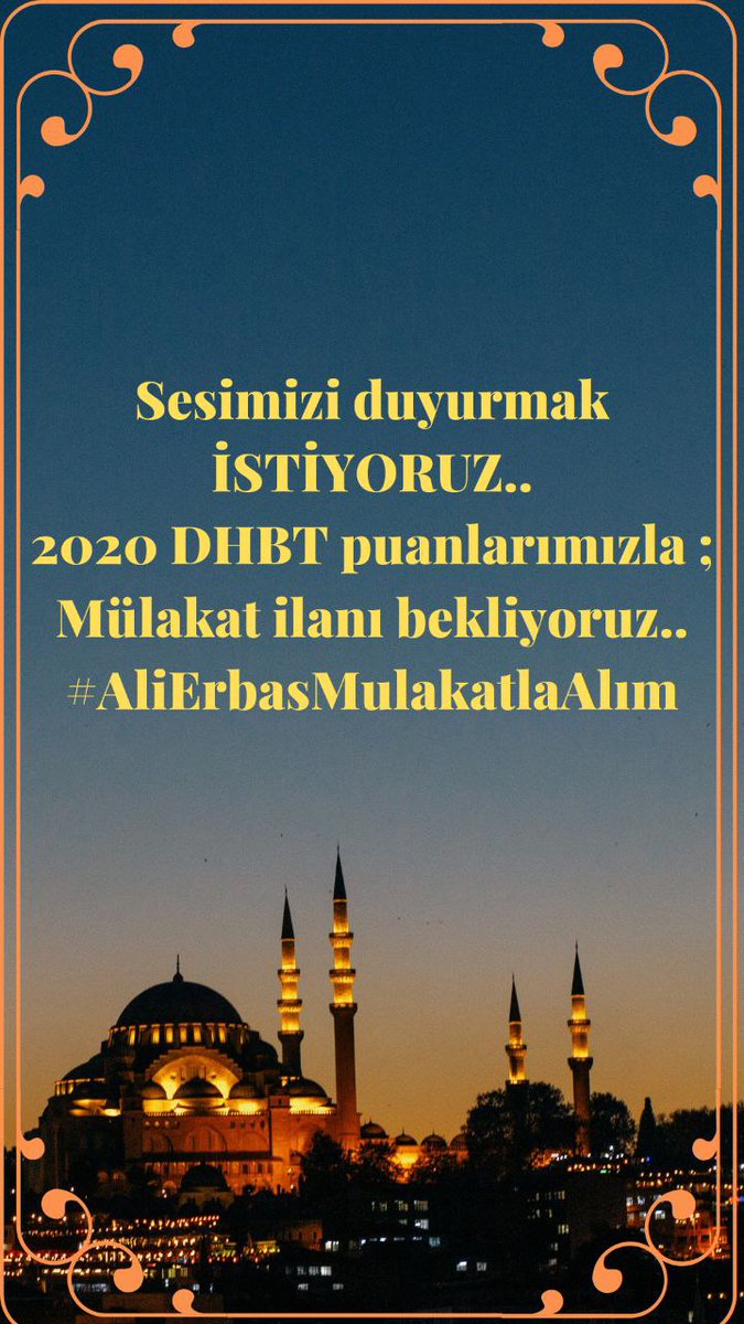 FatmaYeterBulu6's tweet photo. @IsliyenDr 2020 dhbt puanlarımız, emeklerimizdir.  
Lütfen emeğimizin bir karşılığı olsun. 
Hiçe sayıp boşa çıkarmayın.  
Mülakat ile 2. bir alım bekliyoruz.20a #AliErbasMulakatlaAlım  
@IsliyenDr @RTErdogan @yenisafakwriter @DIBAliErbas
#AliErbasMulakatlaAlım https://t.co/PfxvdUE1Wa