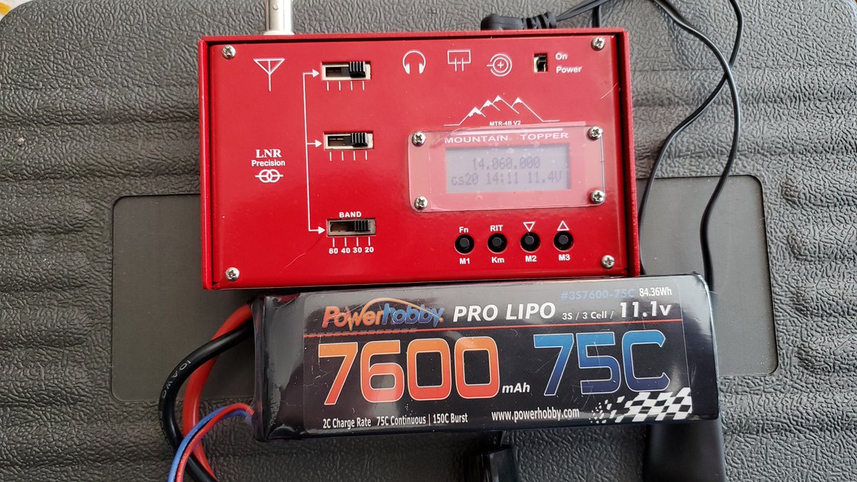 Was able to rig my mtr4b with Anderson powerpoles, 7600mah rc battery and rechargeable 9v as backup. Will be able to get little more watts with 11.1v portable. Hope to try this weekend