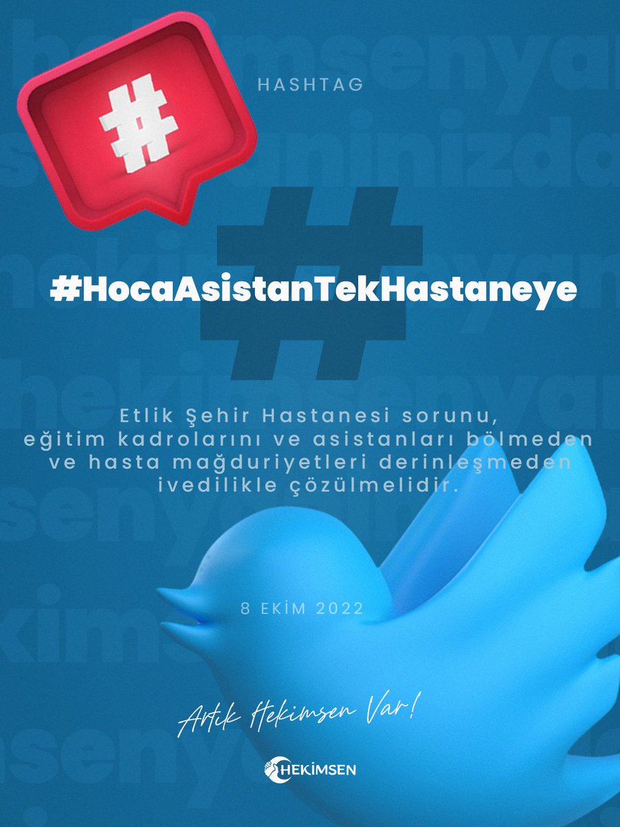 Ankara Etlik Şehir Hastanesi'nde uygulanmaya çalışılan sistemin asistan eğitimde mağduriyete yol açacağı, haksızlıklara neden olacağı ve adaletsiz sonuçlar doğuracağı açıktır.

#HocaAsistanTekHastaneye