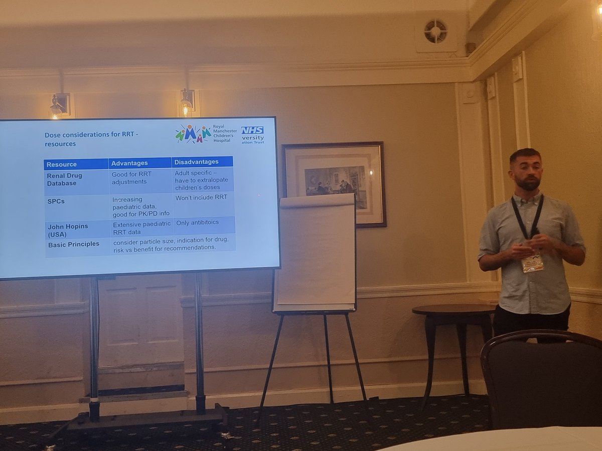 Aboudayam's tweet photo. Drug dose considerations for Renal Replacement Therapy (RRT). Just finished a brilliant talk at the NPPG Conference in Harrogate. Make sure you ensure safe and effective treatment!

#NPPG2022 https://t.co/ptOa2V7Gx2