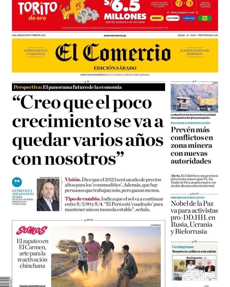 chullo_el's tweet photo. Hay que estar bien jodidos para levantar un titular en portada que diga “creo que…” 🤦🏻‍♂️ 

@elcomercio_peru #ElComercio https://t.co/RCi8BopKoa