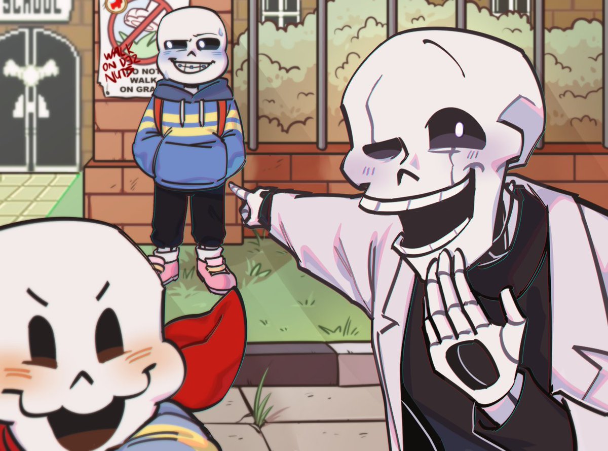 First day of school photo recreation
#undertale