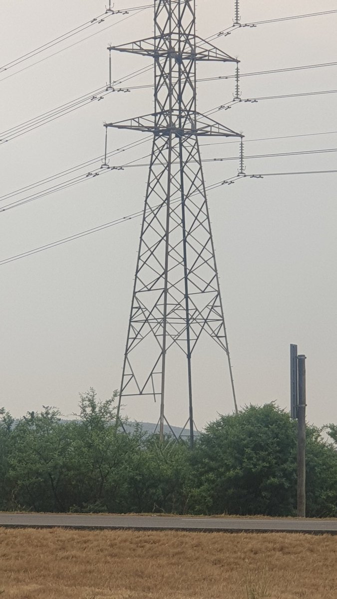 <a href="/CityTshwane/">City of Tshwane</a> the integrity of your line is compromised. The tower is at  N4 offramp (east bound) to Solomon Mahlangu.This line will collapse on N4 since the members are stolen. Furthermore, 2 lines connecting Blyde have their cables exposed &amp; 1 stolen at same point as previously.