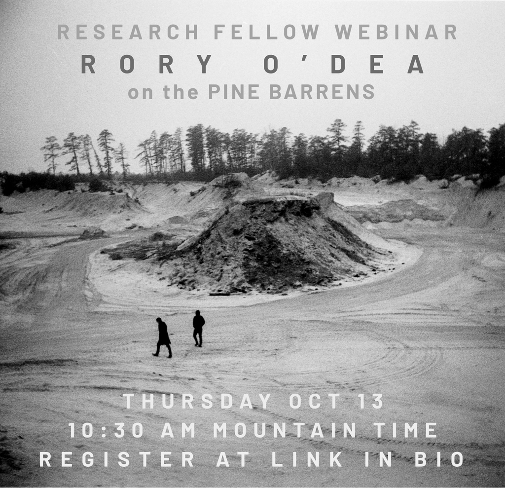 Join us on Thursday October 13th for a webinar by 2022 Holt/Smithson Foundation Research Fellow, Rory O'Dea. Rory will share his research surrounding Robert Smithson and Nancy Holt's time and work in the Pine Barrens of New Jersey. Register here: us02web.zoom.us/webinar/regist…