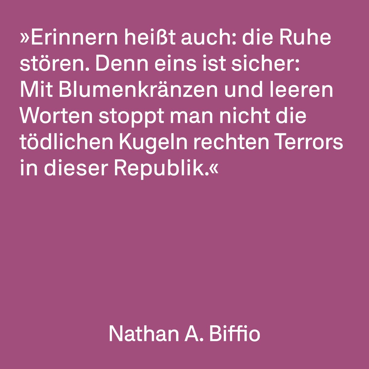 opferberatung's tweet photo. Hört den Überlebenden, Betroffenen und Angehörigen zu und seid solidarisch: Am dritten Jahrestag des antisemitischen, rassistischen und antifeministischen Anschlags in Halle (Saale)&amp;Wiedersdorf und an jedem anderen Tag!
#SayTheirNames #KeinVergessen #rechteGewalt https://t.co/94WPJT7dqI