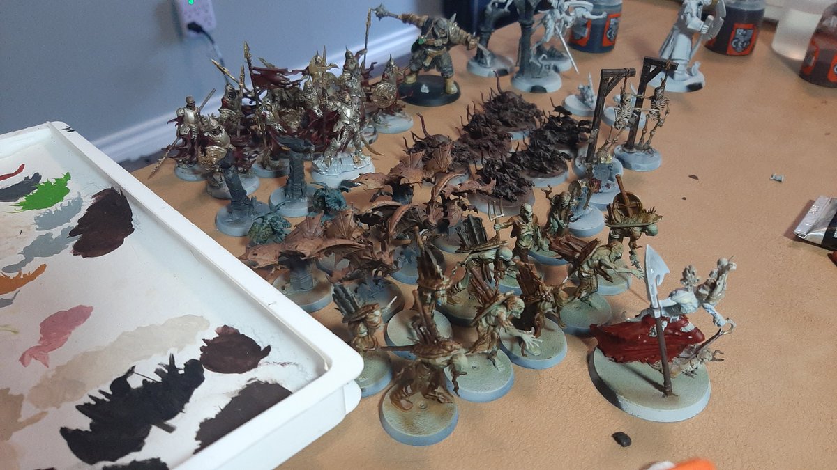 razortree's tweet photo. #WIP Cursed City models. Still haven't played a game of it. Better late than never! #WarhammerCommunity #CursedCity #ageofsigmar https://t.co/16nahixkZb