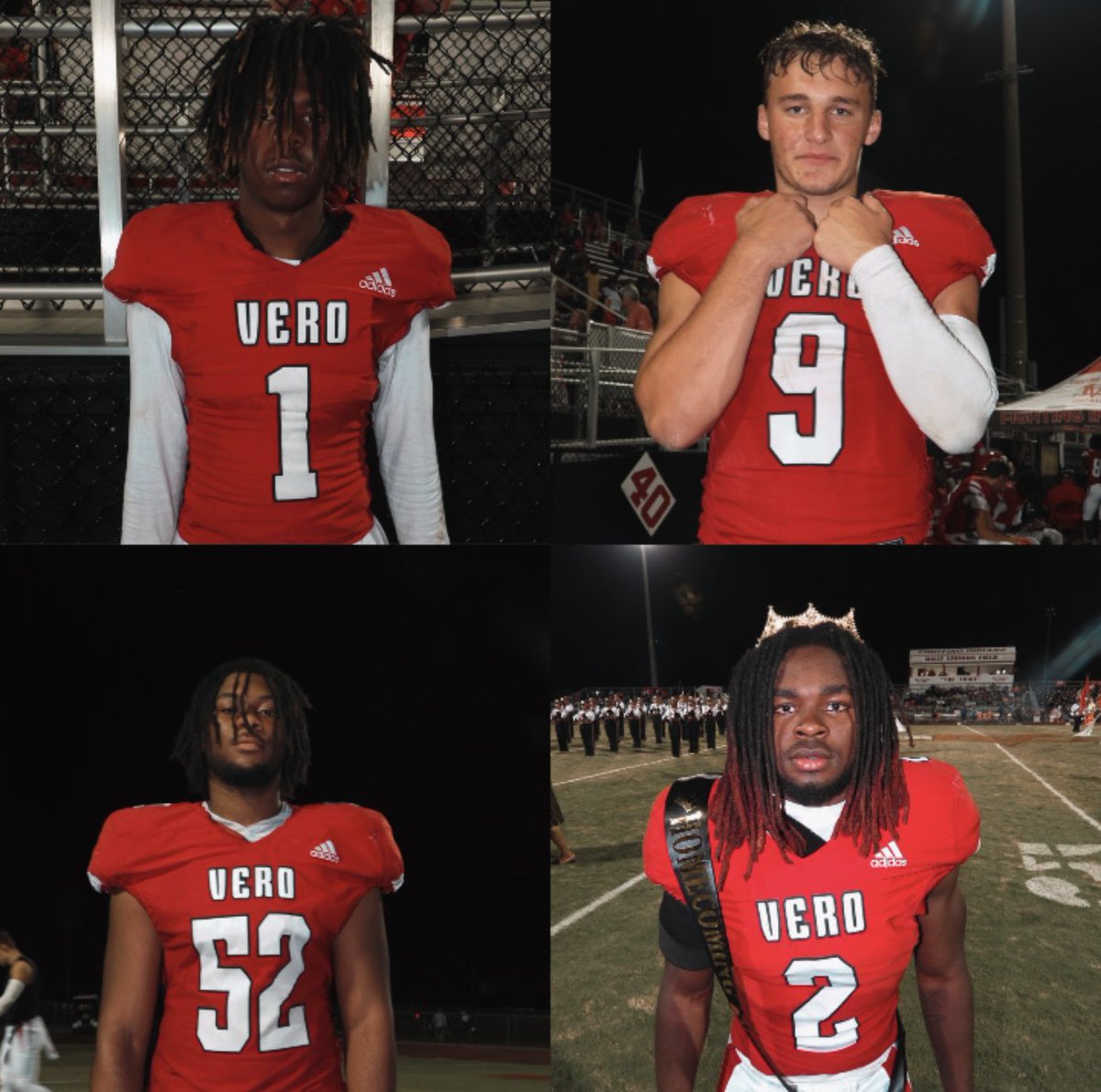 Vero Beach Top Performers From Last Night Homecoming Game Against Wellington In A 41-14 Victory !!! 

C/O 23 WR Vandrevius Jacobs <a href="/VandreviusJ/">Vandrevius Jacobs</a> 

C/O 23 RB Quincy Rodgers <a href="/rodgers_quincy/">Quincy Rodgers</a> 

C/O 24 QB Tyler Aronson <a href="/TylerAronson9/">Tyler Aronson</a> 

C/O 24 LB J’Shaun Hendrix  
<a href="/jshaunhendrix/">jshaun</a>