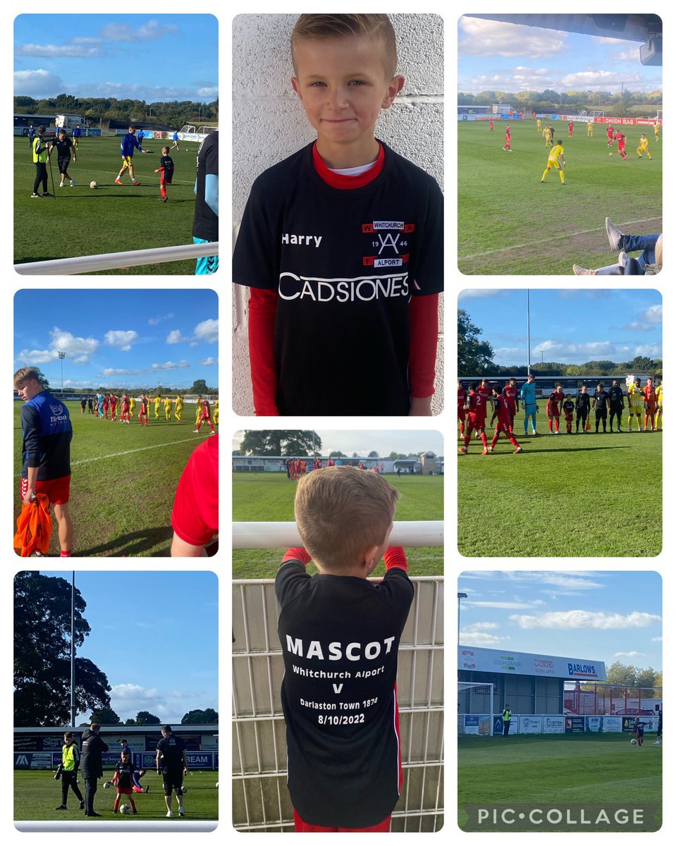 Thank-you <a href="/alportfc/">Whitchurch Alport Football Club</a> for a fab day. Harry loved being your mascot. Thank-you all for making it so special for him #WhitchurchAlportFC