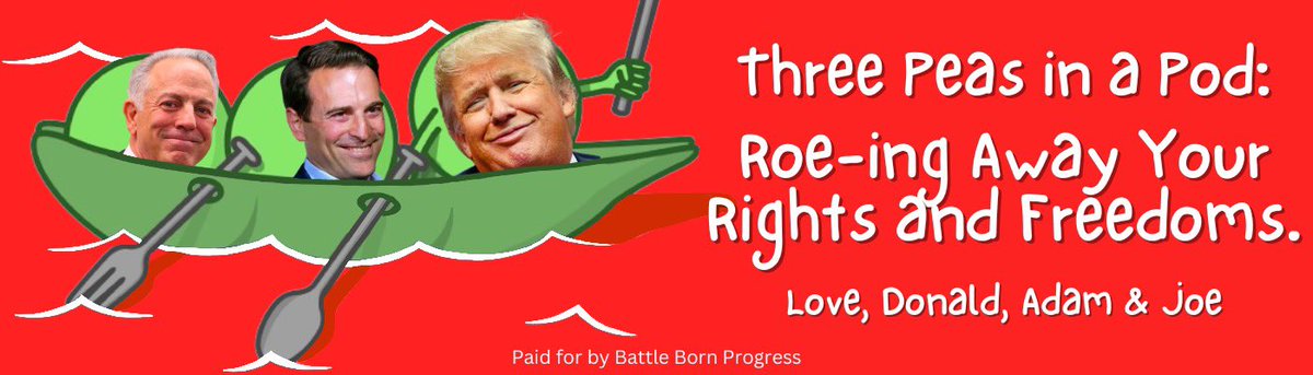 BattleBornProg's tweet photo. By accepting Trump’s endorsement, @AdamLaxalt and @JoeLombardoNV are telling Nevadans that they're willing to support an individual who has catered to white supremacists and extremist groups. 

👀 Let us know if you see our billboards in NNV! 

#ThreePeasInAPod #nvsen #nvgov https://t.co/r23Ifjp2zW
