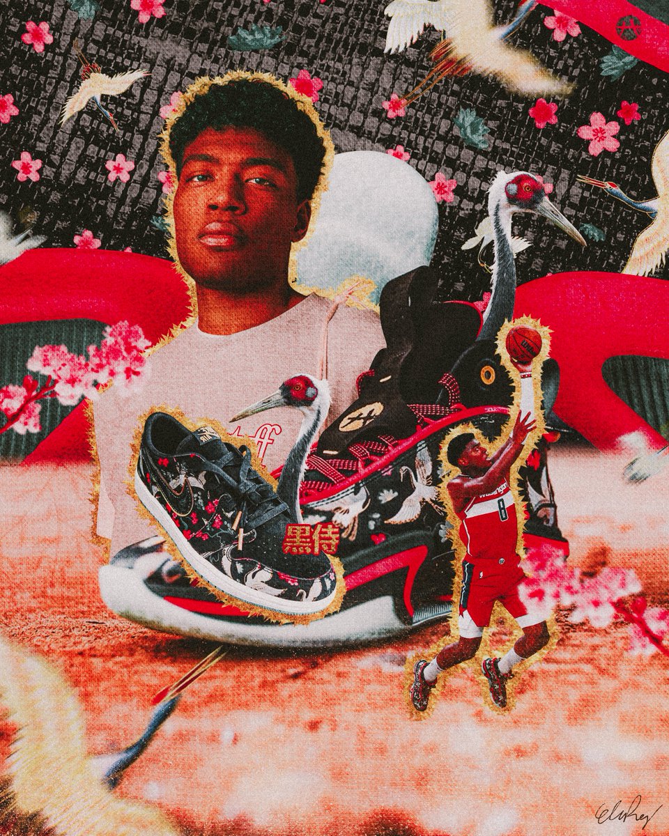 ReyesDesignz's tweet photo. Worn with good luck and longevity 🪶
#ruihachimura #hachimura #washingtonwizards #washington #wizards #dcaboveall #jumpman #teamjordan #airjordan #jordan36 #nba #nbadesign #nbaart #smsports https://t.co/TtuOvi7bd1