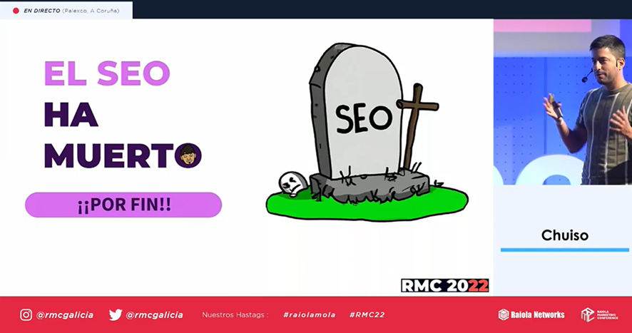 La última ponencia del grandísimo <a href="/chuisochuisez/">Chuiso</a> #rmc22 #raiolamola un gusto haber compartido escenario en Perú en #SeodayPerú del 2019.