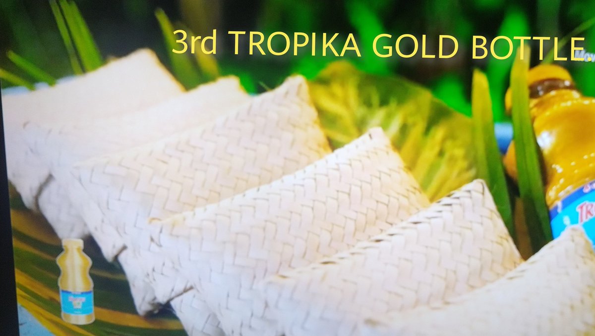 @ tropika #Tropika
1st bottle appeared during tayne and  shashi's diary session in the beginning of the episode.

2nd bottle appeared during Team Nay's diary session after gaining a spot to go to the Seychelles.

3rd bottle appeared towards the selection of SMOOTH FLAVORS