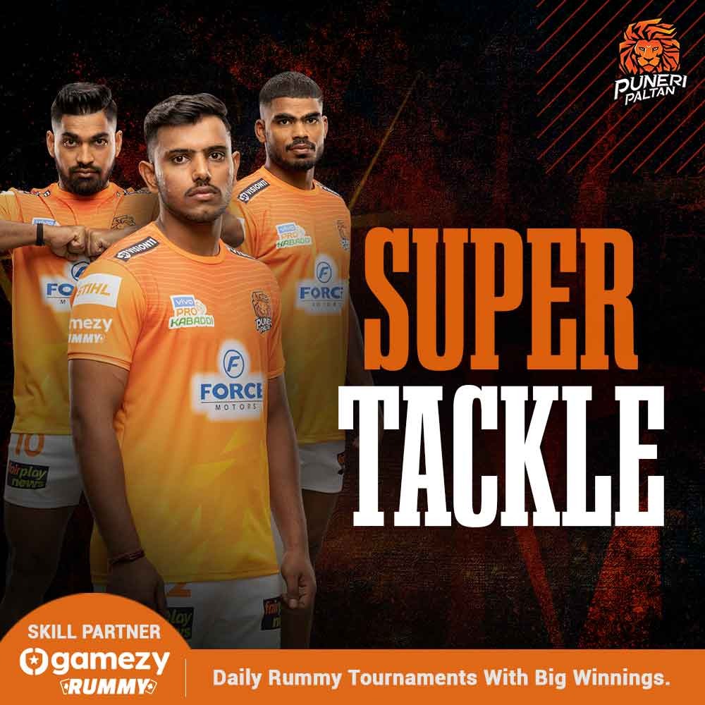 PuneriPaltan's tweet photo. Thrill+ Suspense +#BhaariPanga = Puneri Paltan
.
.
#PuneriPaltan #BhaariPaltan #Gheuntak #BhaariKabaddi #vivoProKabaddi #Paltangiri #PATvsPUN @Gamezyapp https://t.co/Z2aaZXZPwB