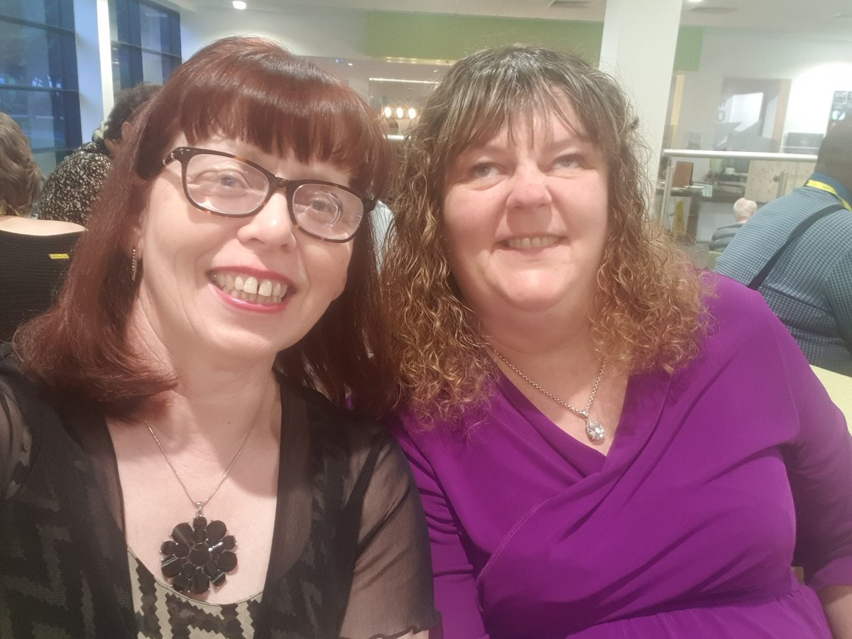 M_Gilbertson1's tweet photo. Ready for Awards evening, sat with Rachael enjoying pre-drinks.@SLCouncils #SLConference https://t.co/7sqj2bgpdS