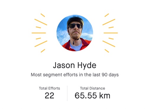 So, I've taken the plunge and joined <a href="/Strava/">Strava</a> - turns out, I'm apparently a #local #legend! Who knew! #cyclinglife