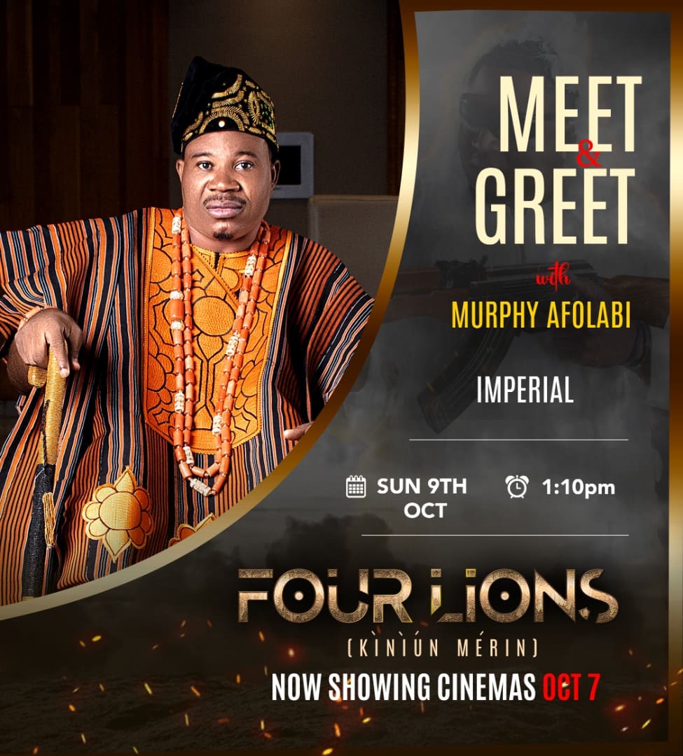 Imperialcinema_'s tweet photo. HELLO OSOGBO!!!!!! π¨π¨π¨
Storm out with Murphy Afolabi this SUNDAY at @Imperialcinema_ osogbo for #fourlion
Come one! Come All to meet your favourite π actor!! https://t.co/M2Z6PdmTaR
