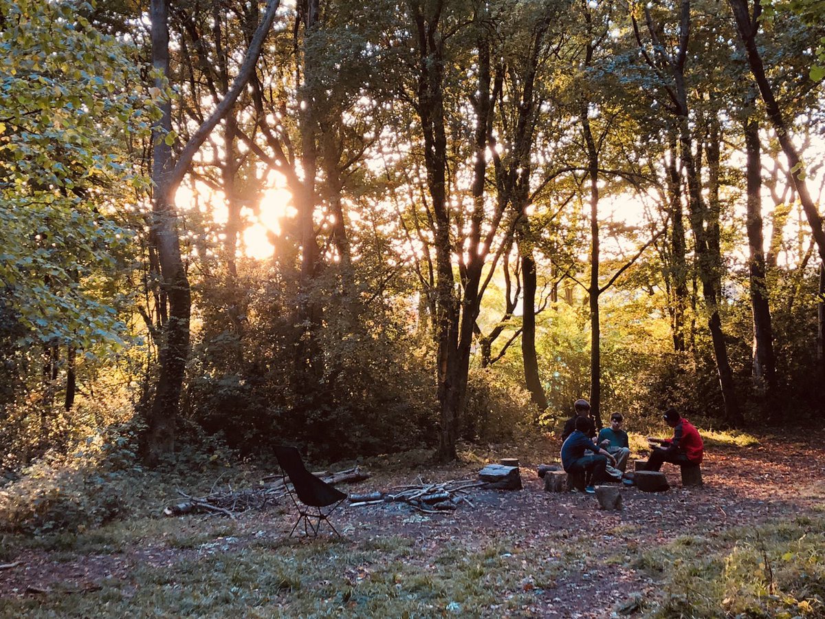 RGSHWTrips's tweet photo. eSwatini team eating dinner by sunset and camp kitchen. #charactereducation #RGSHWlife #expeditiontraining #adventure https://t.co/kpVaI6yTxN