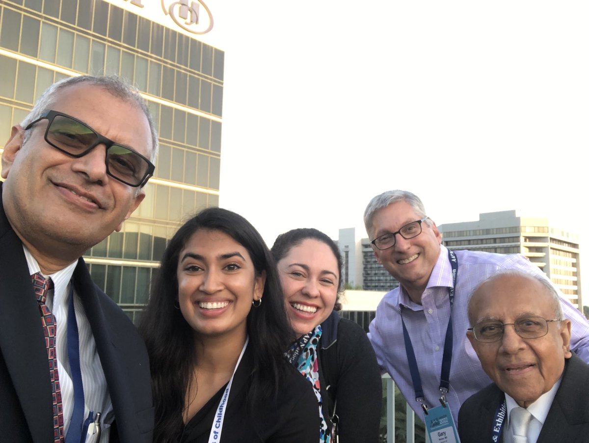 With the legends of Neonatology Drs. Gary Weiner and Dilip Bhat and future neonatologists ⁦<a href="/EmilyCALane/">Emily Lane</a>⁩ and <a href="/Pedia_Trish/">Trisha Mulamreddy MD,MPH</a> ⁦<a href="/AAPexperience/">AAP National Conference & Exhibition</a>⁩