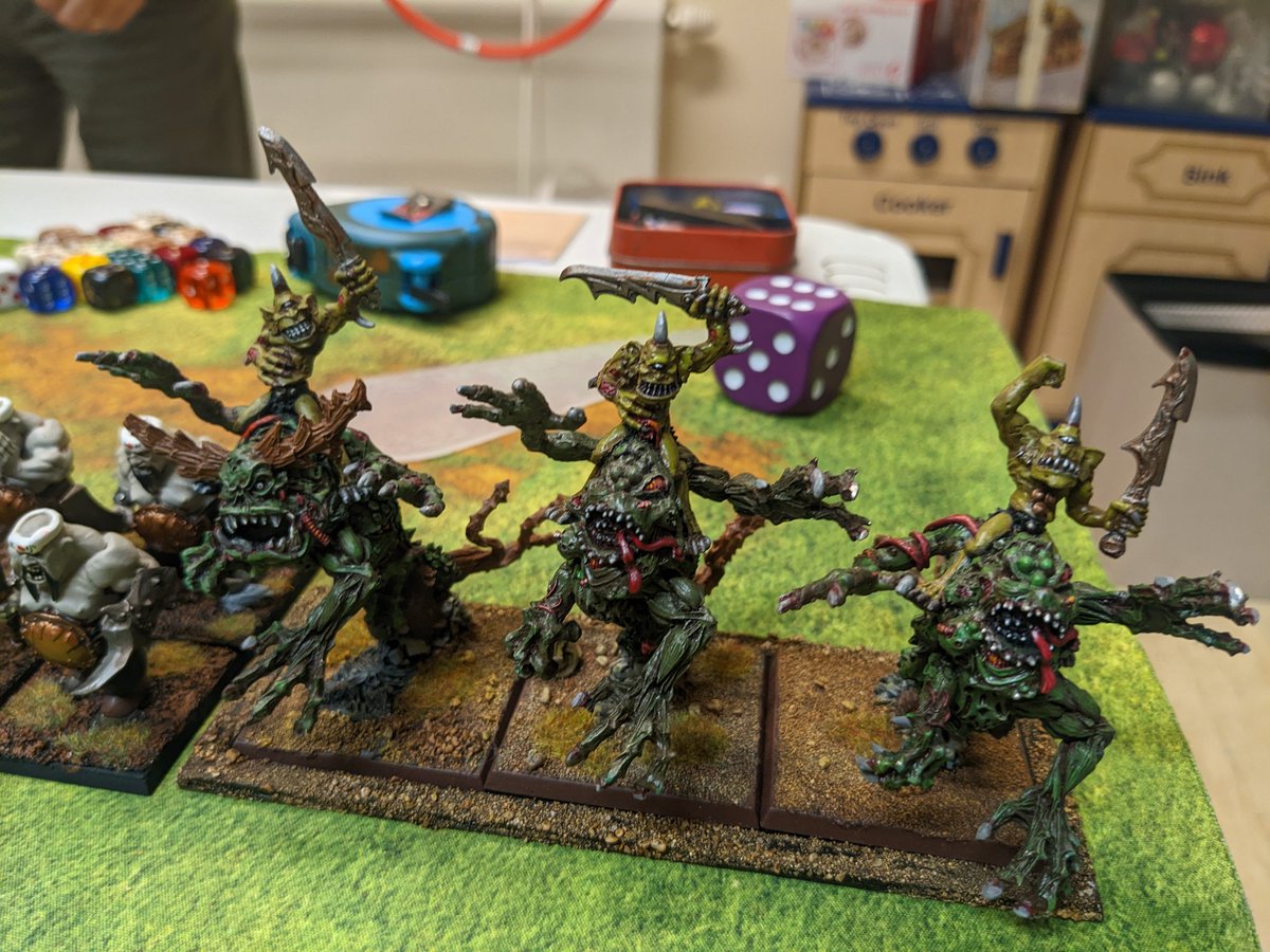 van_von_vulkvan's tweet photo. Forgot to post my last #warhammerfantasybattles game! @GeordieCalgar I've let you down. We had a 2v2 game and it was a blast. Much carnage was had. #warhammer #warhammerfantasy #6thed https://t.co/5jR2HLSlVe