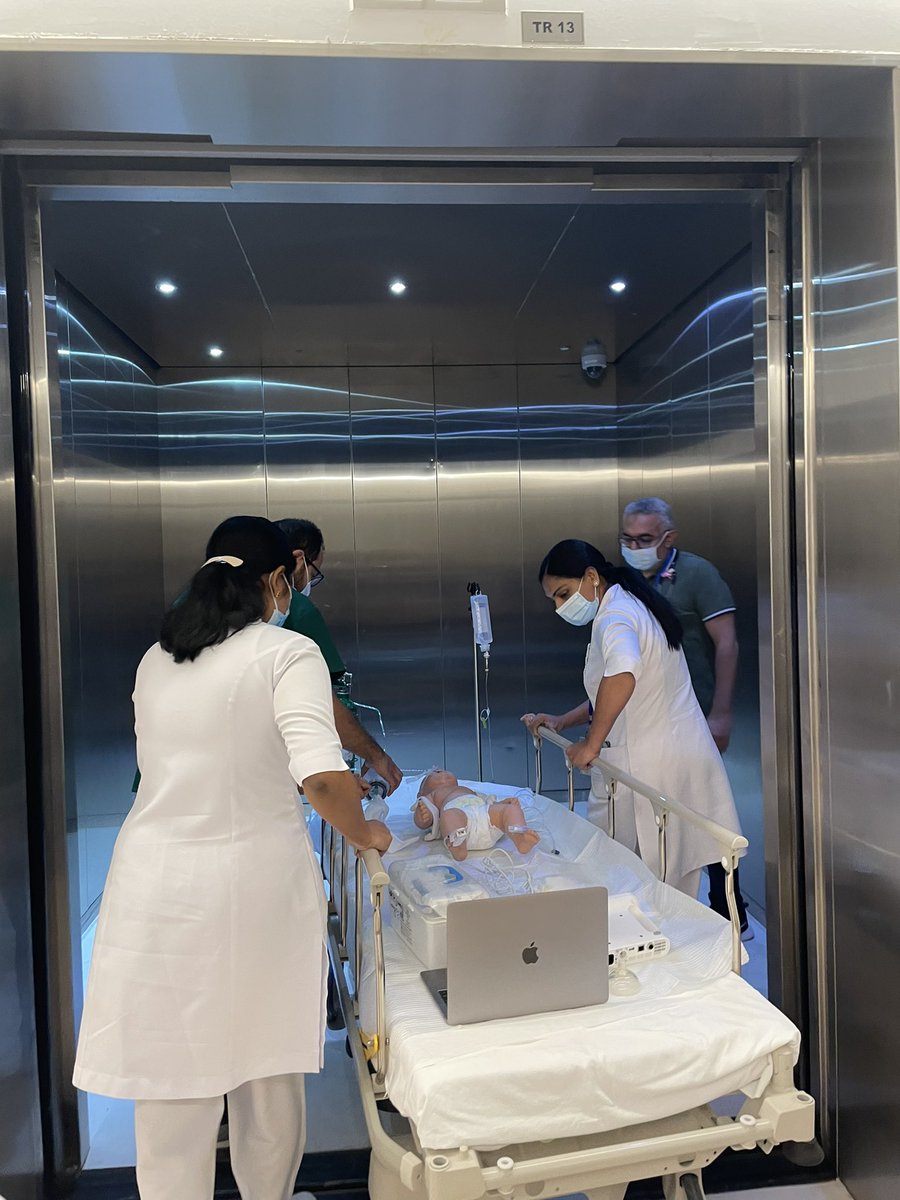 Dr_F_Altammar's tweet photo. Last week, we used #simulation to test the ergonomics, accessibility and safety of our new peds outpatient dept @JahrahospitalQ8. We simulated a #code_pink event and we identified many opportunities for improvement. 

Now we are ready to open our new OPD. #medEd #patientsafety https://t.co/OFcuvGQiCw