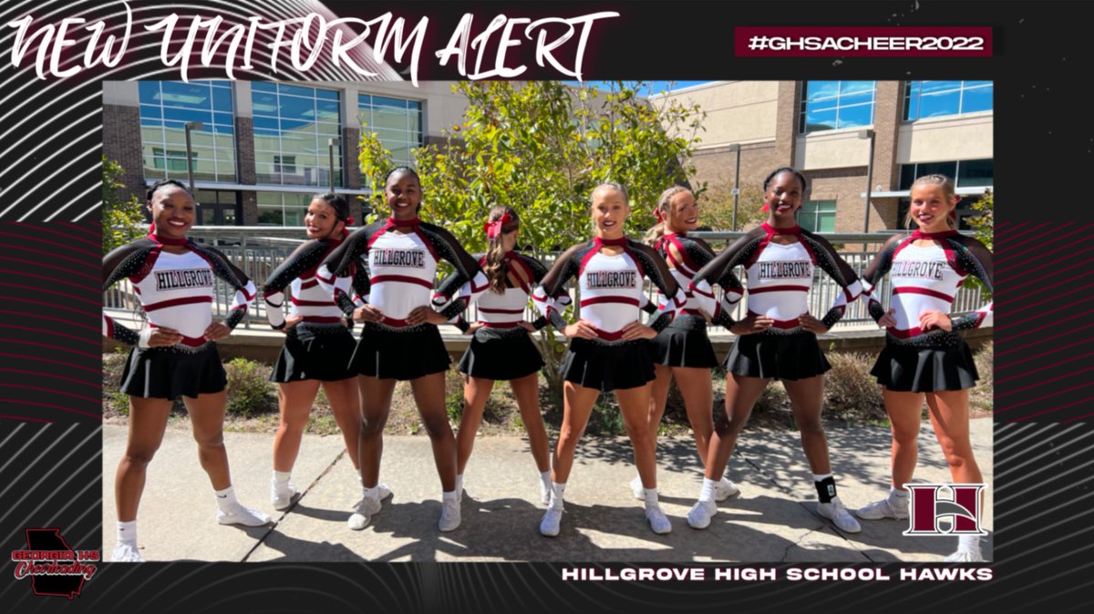 🚨 NEW UNIFORM ALERT 🚨 
Hillgrove High School takes the floor today at Allatoona and sporting their new uniforms (which we are OBSESSED with 😍)! 
#ghsacheer2022