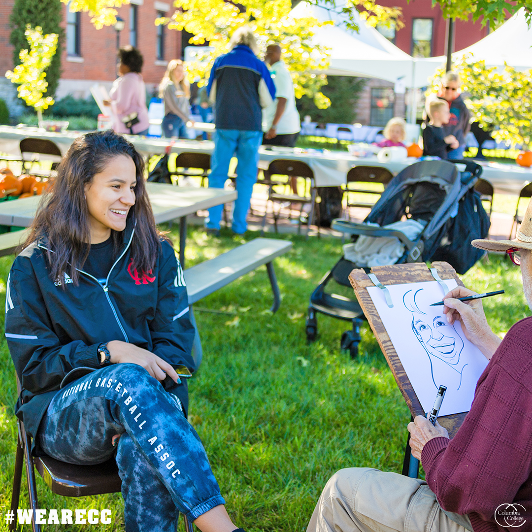 Can't ask for a better mid-Missouri Saturday, as the Columbia College community enjoys #CCHomecoming22 🍂

Silver &amp; Blue, Through &amp; Through❗

#WeAreCC