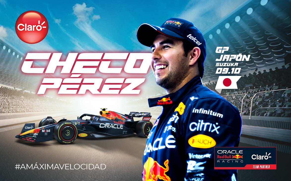 clarohonduras's tweet photo. ¡Listo para conquistar el podio en el GP de Japón #AMáximaVelocidad! 🏎💨😎 #TeamCheco  

Vamos con todo @SChecoPerez 💪. https://t.co/8HhzbbVD2m