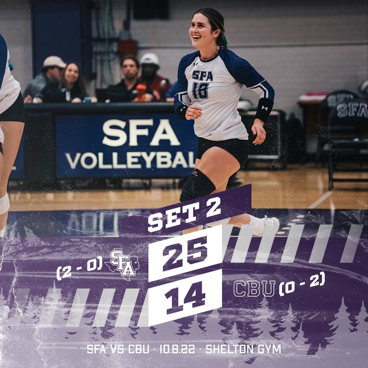 SFA_Volleyball's tweet photo. After 2️⃣

🎥 : https://t.co/bJCYIpRc5s
📊 : https://t.co/fPiYyQJAkO

#AxeEm x #RaiseTheAxe x #OURS x #AxeTheStigma https://t.co/KYpwiWiwv4